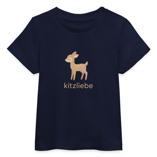 Baby Bio-T-Shirt "Reh" - Navy