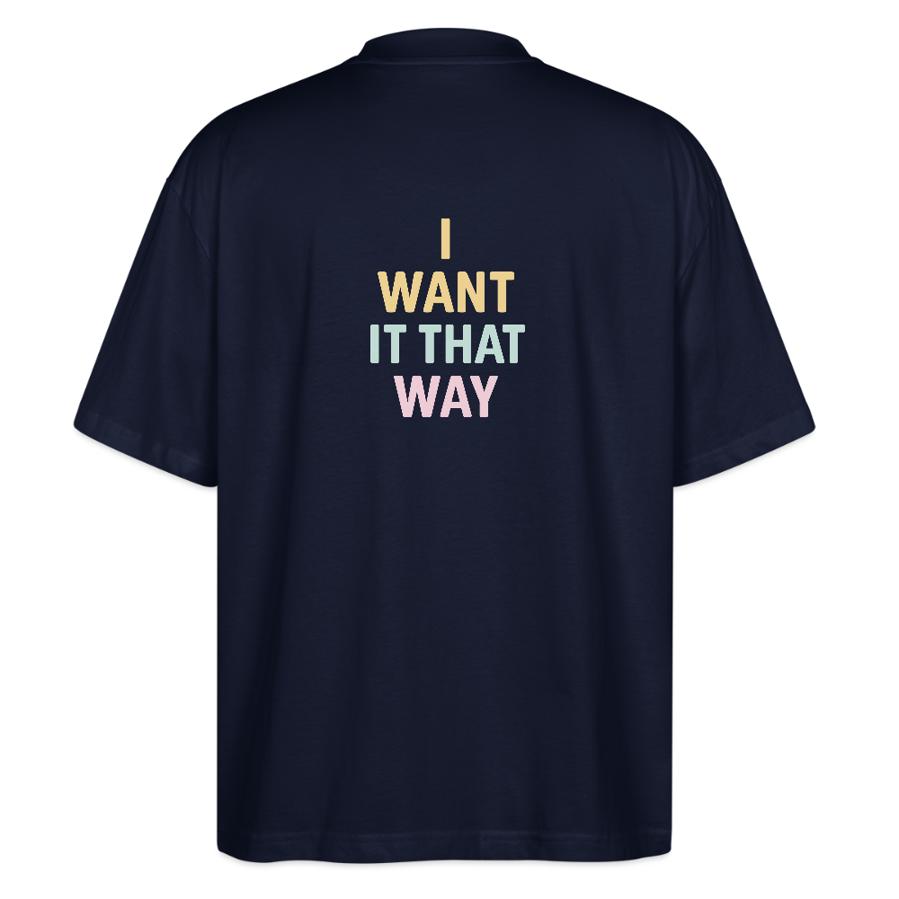Oversized Shirt "BSB that way" - Navy