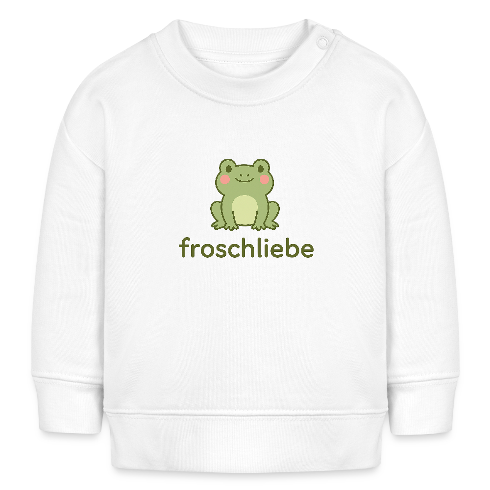 Bio-Sweatshirt "Frosch" - Weiß