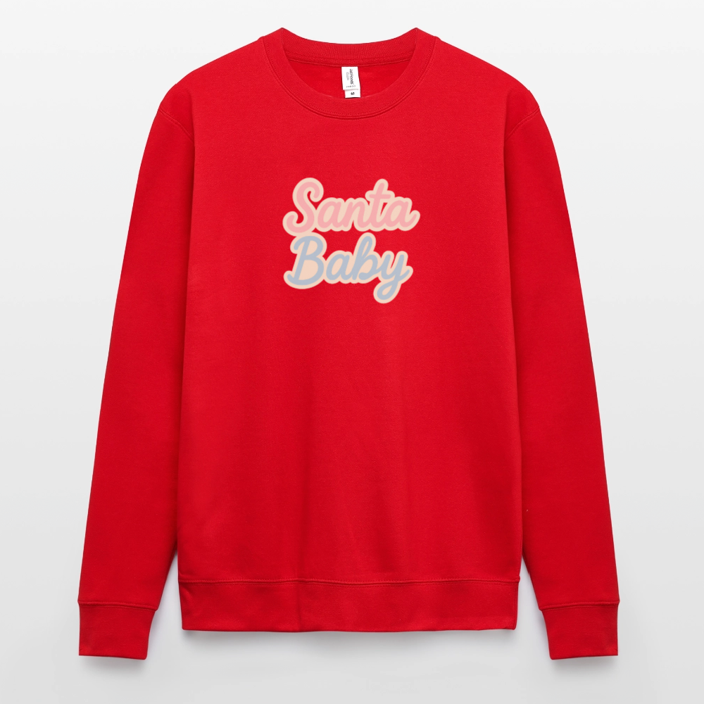 Unisex Pullover "Santa Baby" - Rot