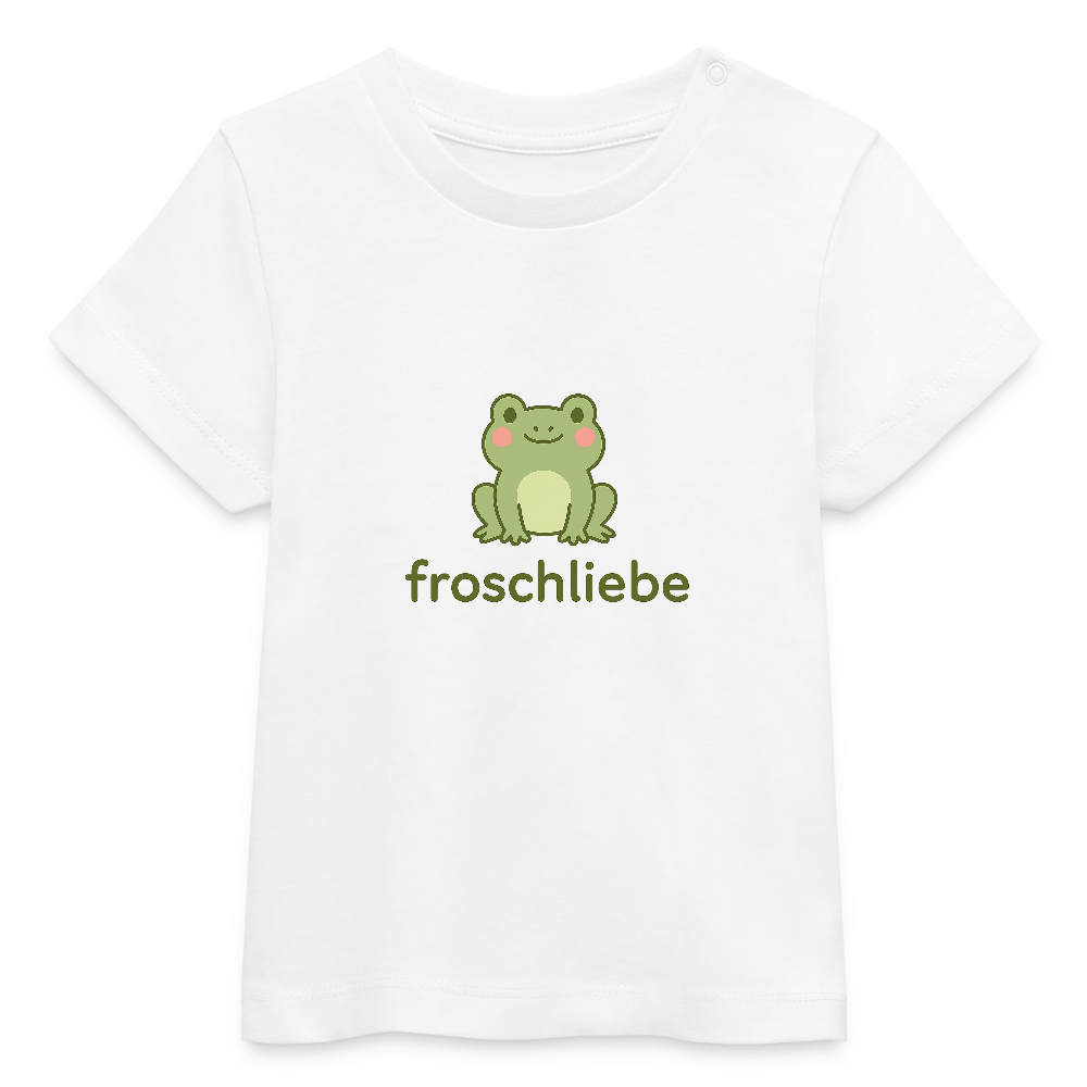 Baby Bio-T-Shirt "Frosch" - Weiß
