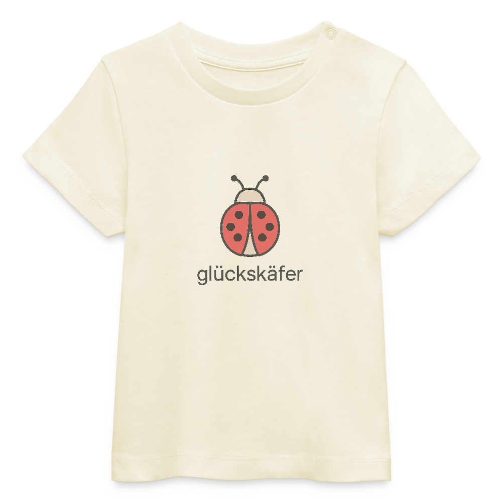 Baby Bio-T-Shirt "Käfer" - Weißgrau