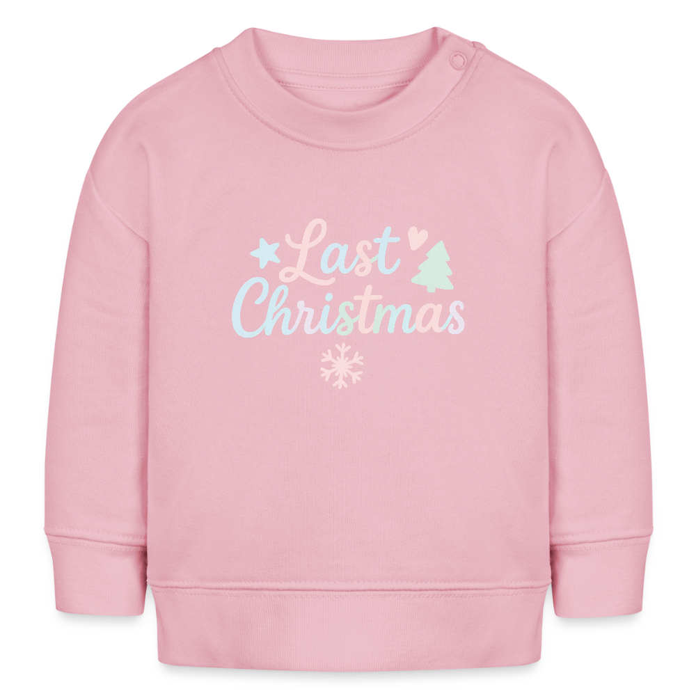 Bio-Sweatshirt "Last Christmas" - Hellrosa