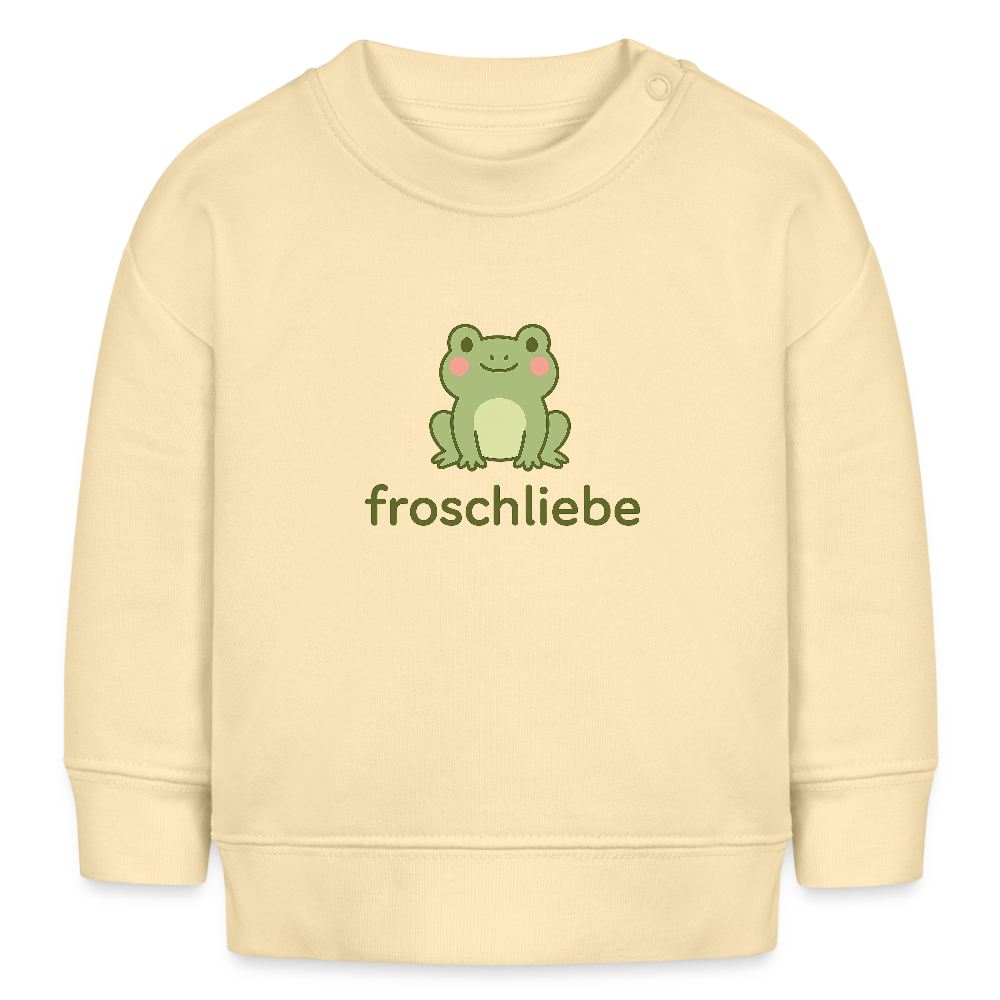 Bio-Sweatshirt "Frosch" - Creme