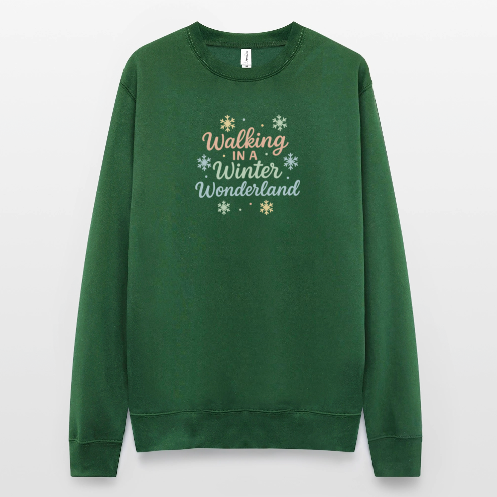 Unisex Pullover "Winter Wonderland" - Grün