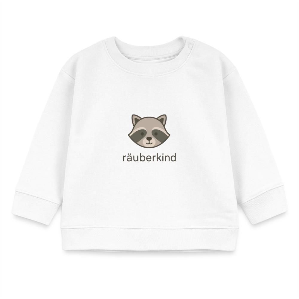 Bio-Sweatshirt "Waschbär" - Weiß
