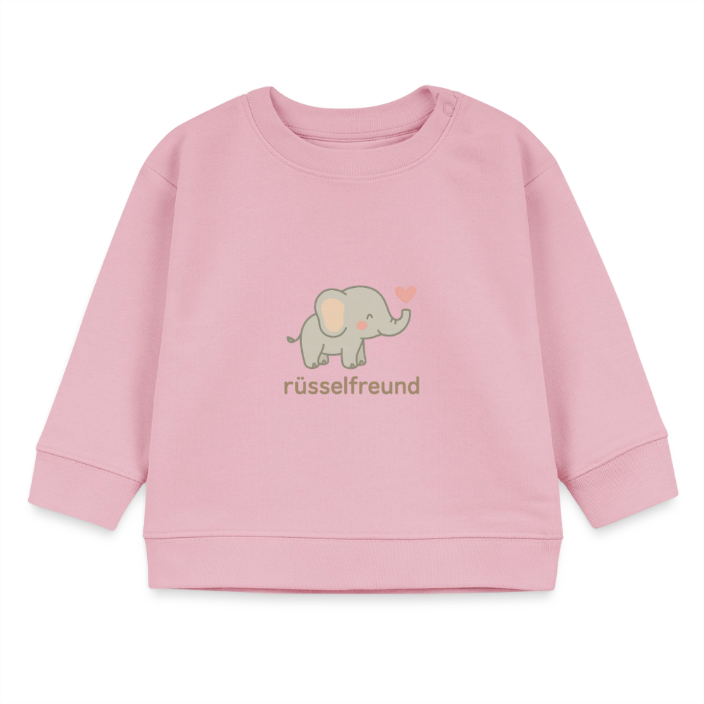 Bio-Sweatshirt "Elefant" - Hellrosa