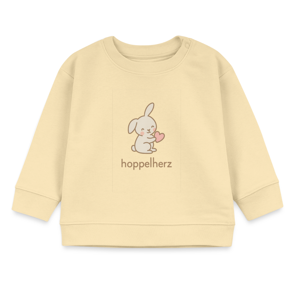 Bio-Sweatshirt "Hase" - Creme