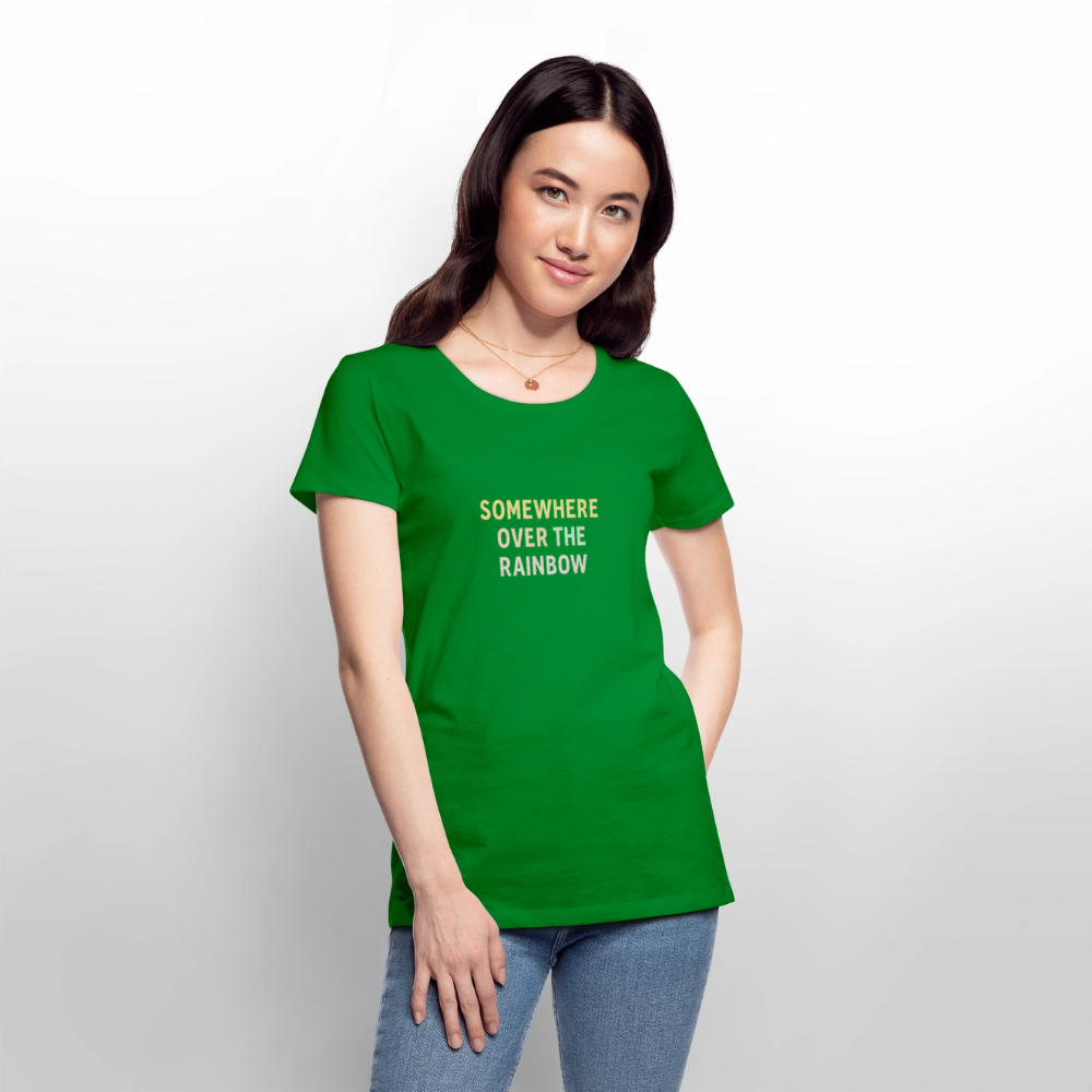 Frauen Premium T-Shirt "over the rainbow" - Grün