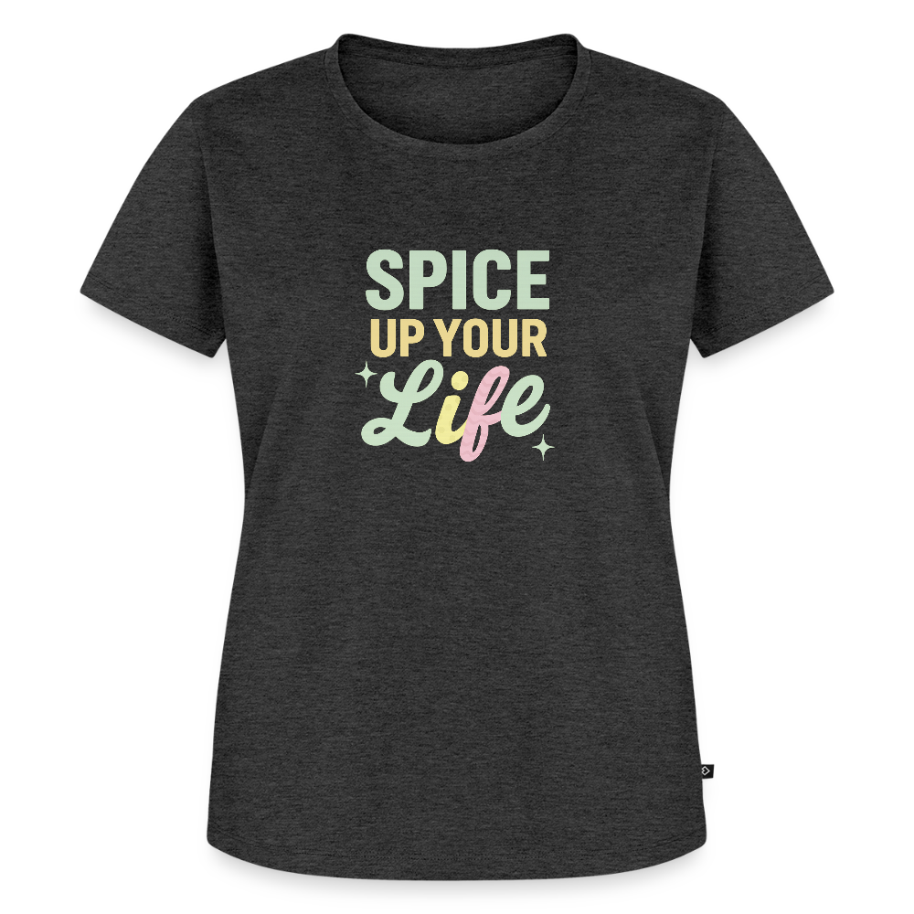 Frauen Premium T-Shirt "spice up your life" - Anthrazit meliert