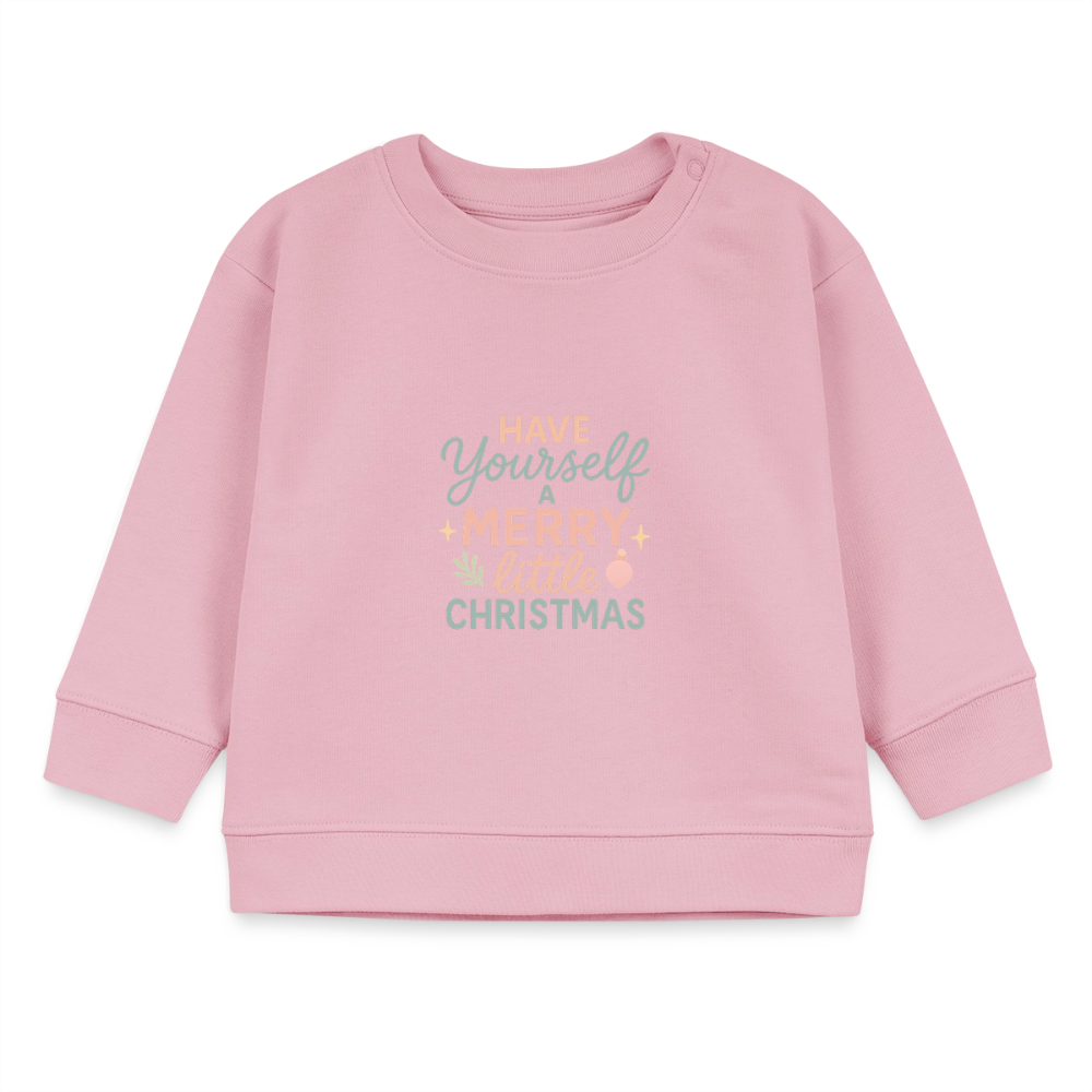 Bio-Sweatshirt "Have Yourself a Merry Little Christmas" - Hellrosa