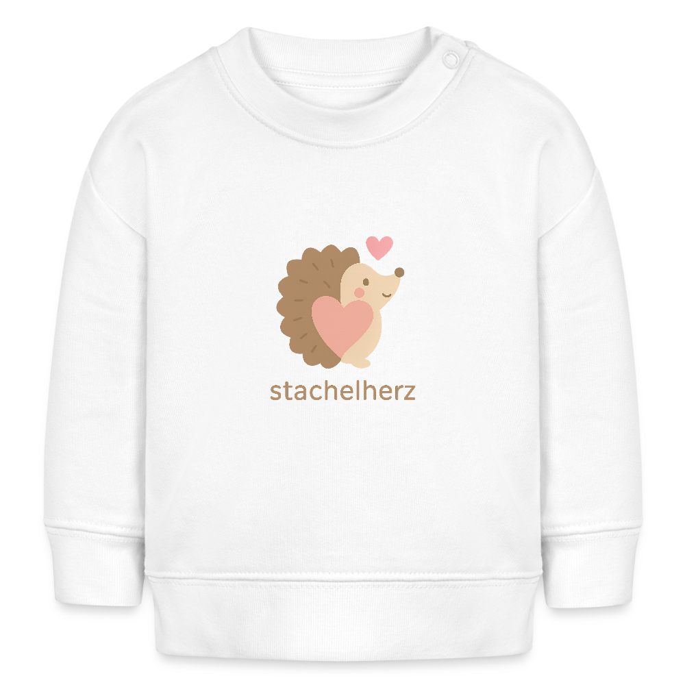 Bio-Sweatshirt "Igel" - Weiß