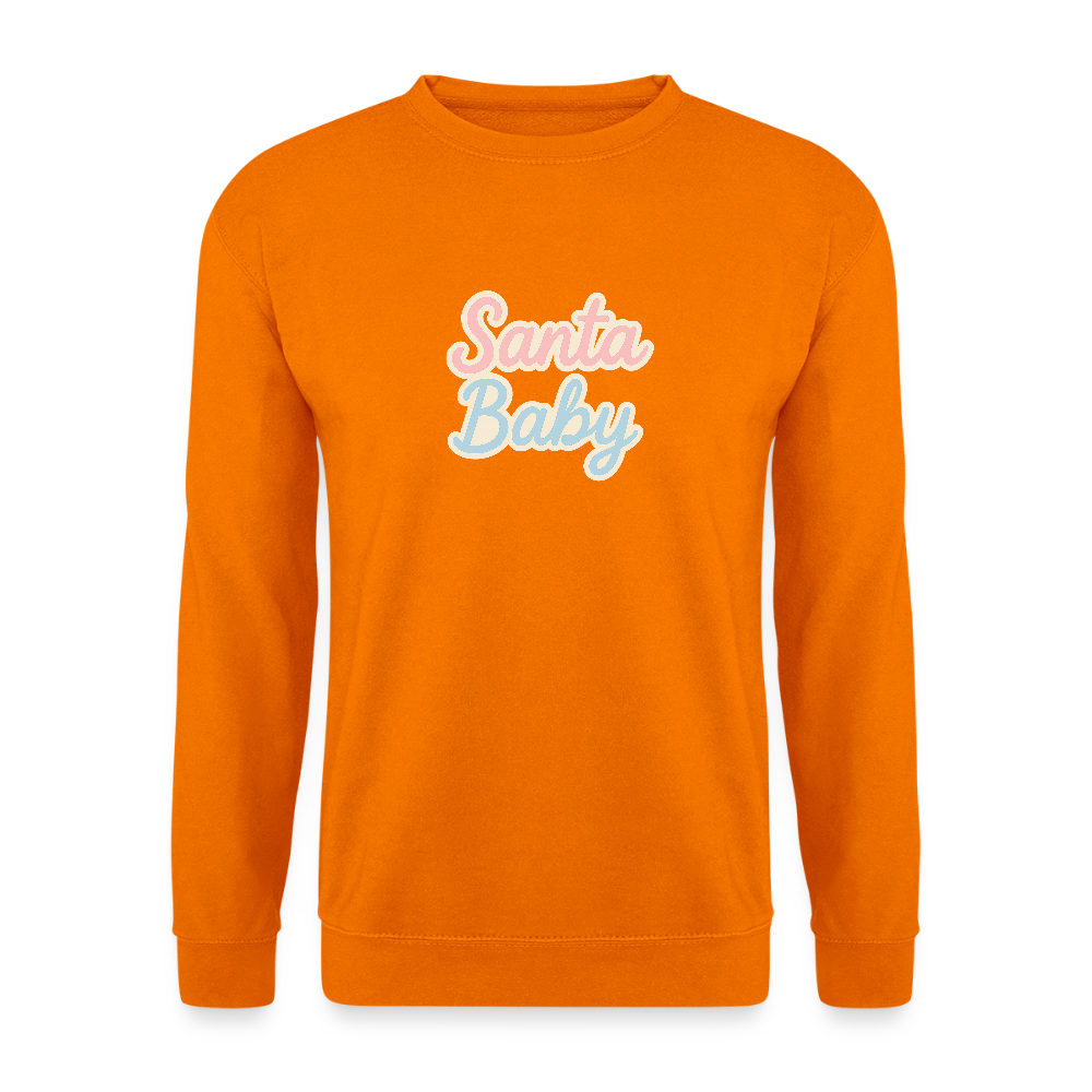 Unisex Pullover "Santa Baby" - Orange