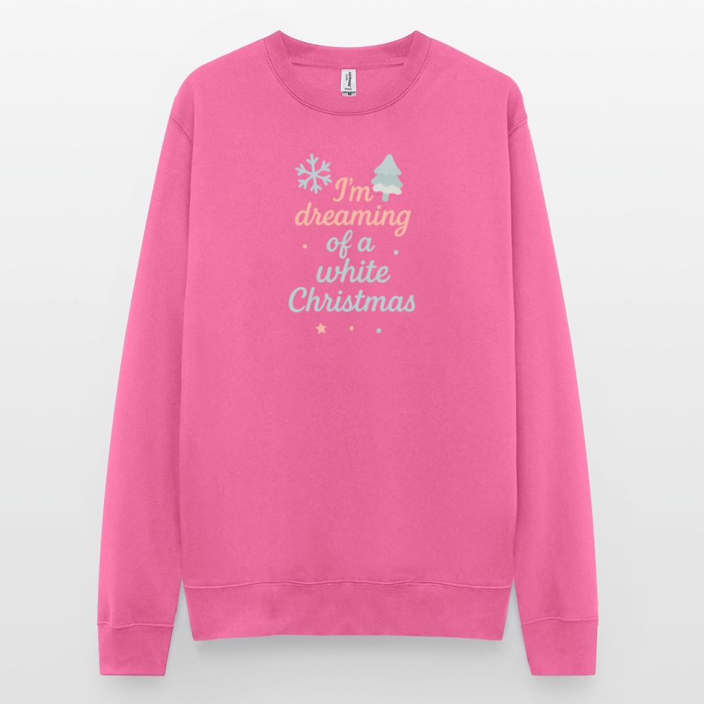 Unisex Pullover "White Christmas" - Pink