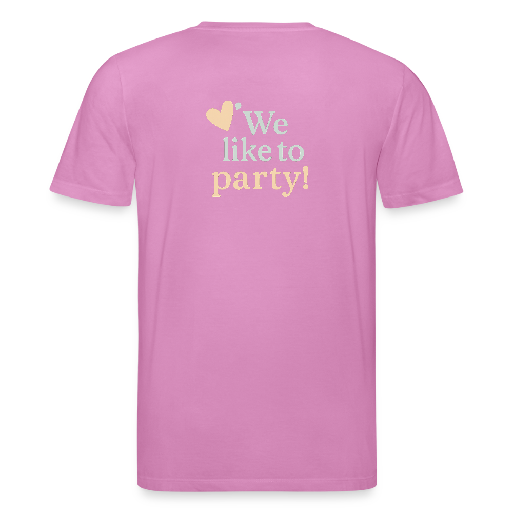 Unisex Bio-T-Shirt "We like to party!" - Pink