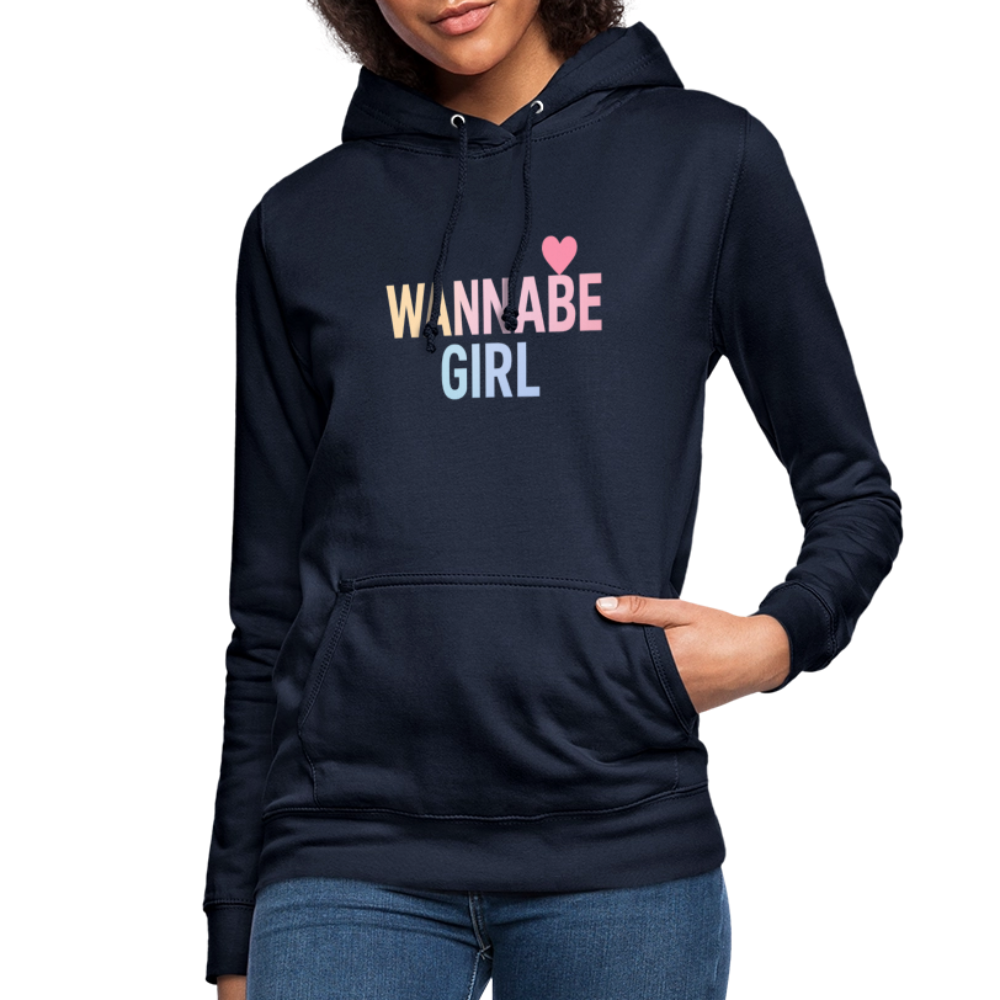 Frauen Hoodie "Wannabe Girl" - Navy