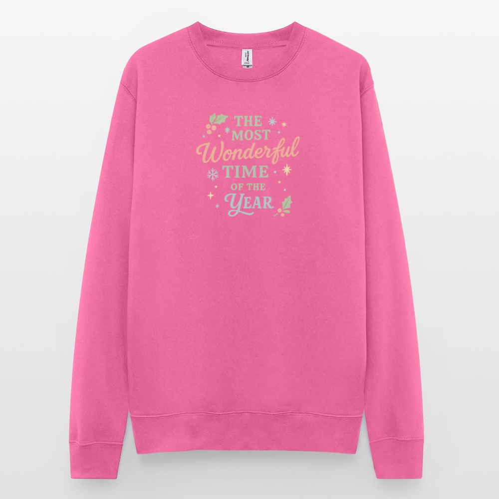 Unisex Pullover "The Most Wonderful Time" - Pink