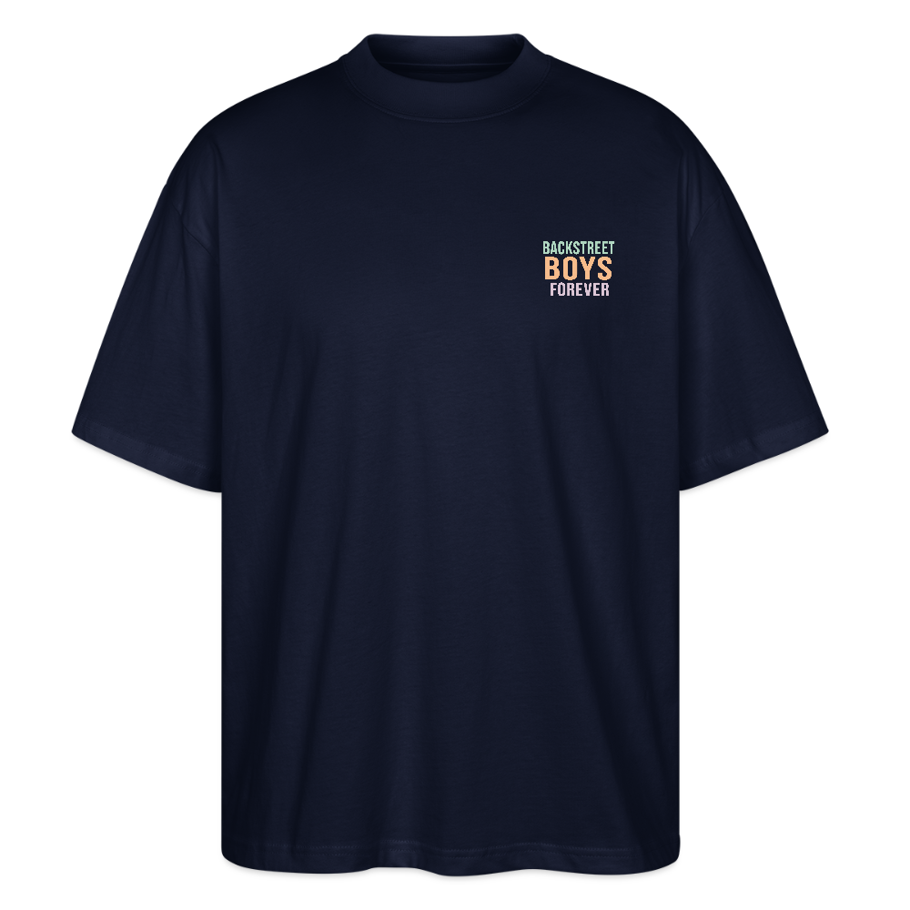 Oversized Shirt "BSB love me" - Navy