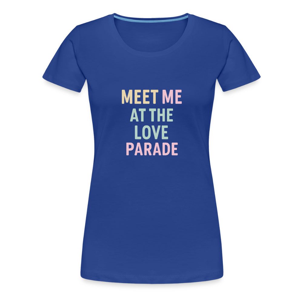 Frauen Premium T-Shirt "loveparade" - Königsblau