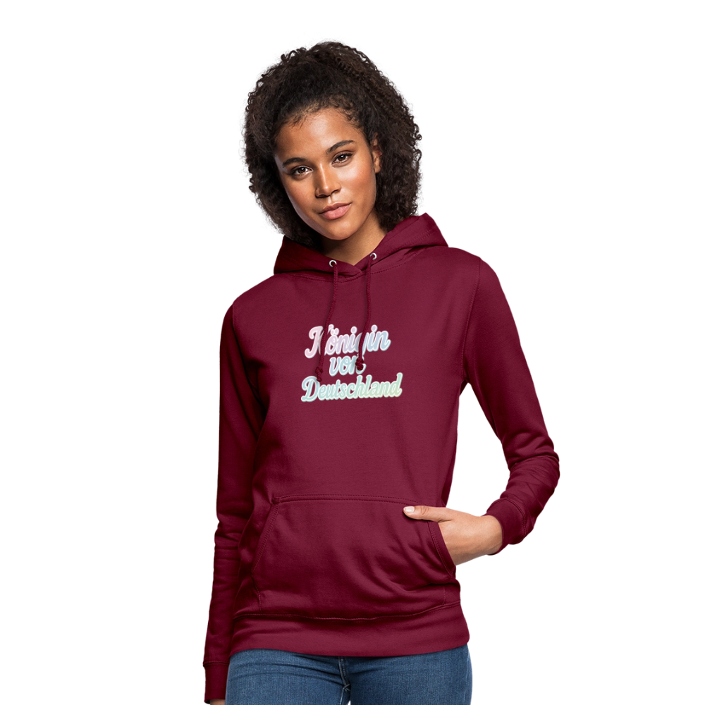 Frauen Hoodie "Königin von Deutschland" - Bordeaux