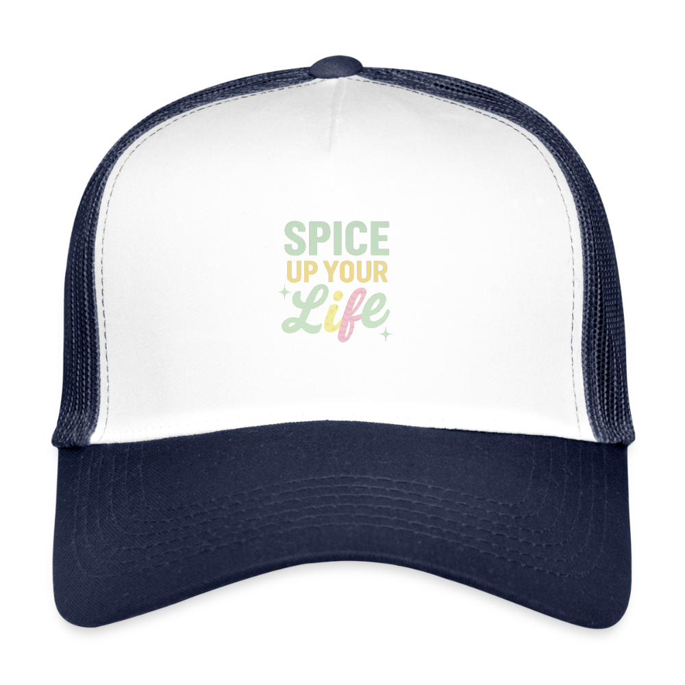 Cap "Spice up your life" - Weiß/Navy