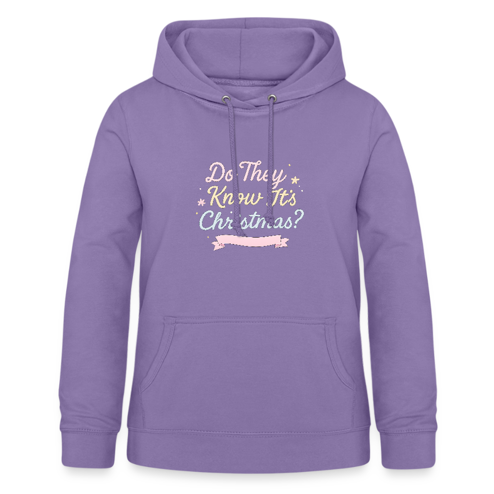 Frauen Hoodie "Do They Know It's Christmas?" - Lavendel