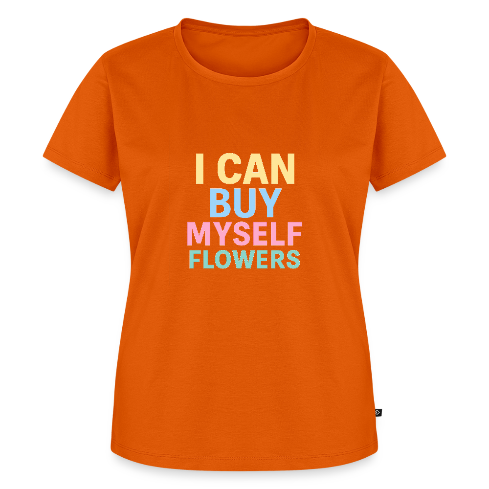 Frauen Premium T-Shirt "Flowers" - Orange 