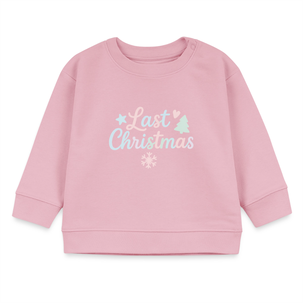 Bio-Sweatshirt "Last Christmas" - Hellrosa