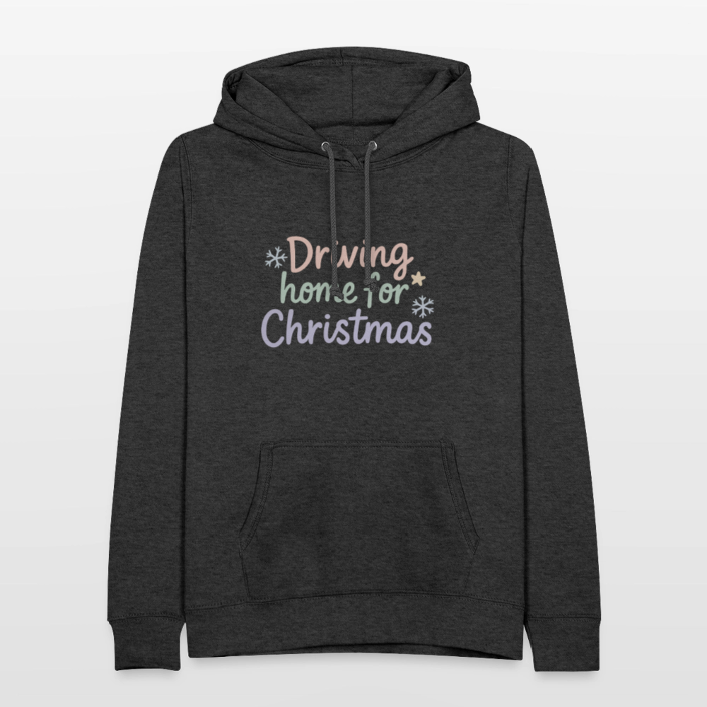 Frauen Hoodie "Driving home for Christmas" - Anthrazit