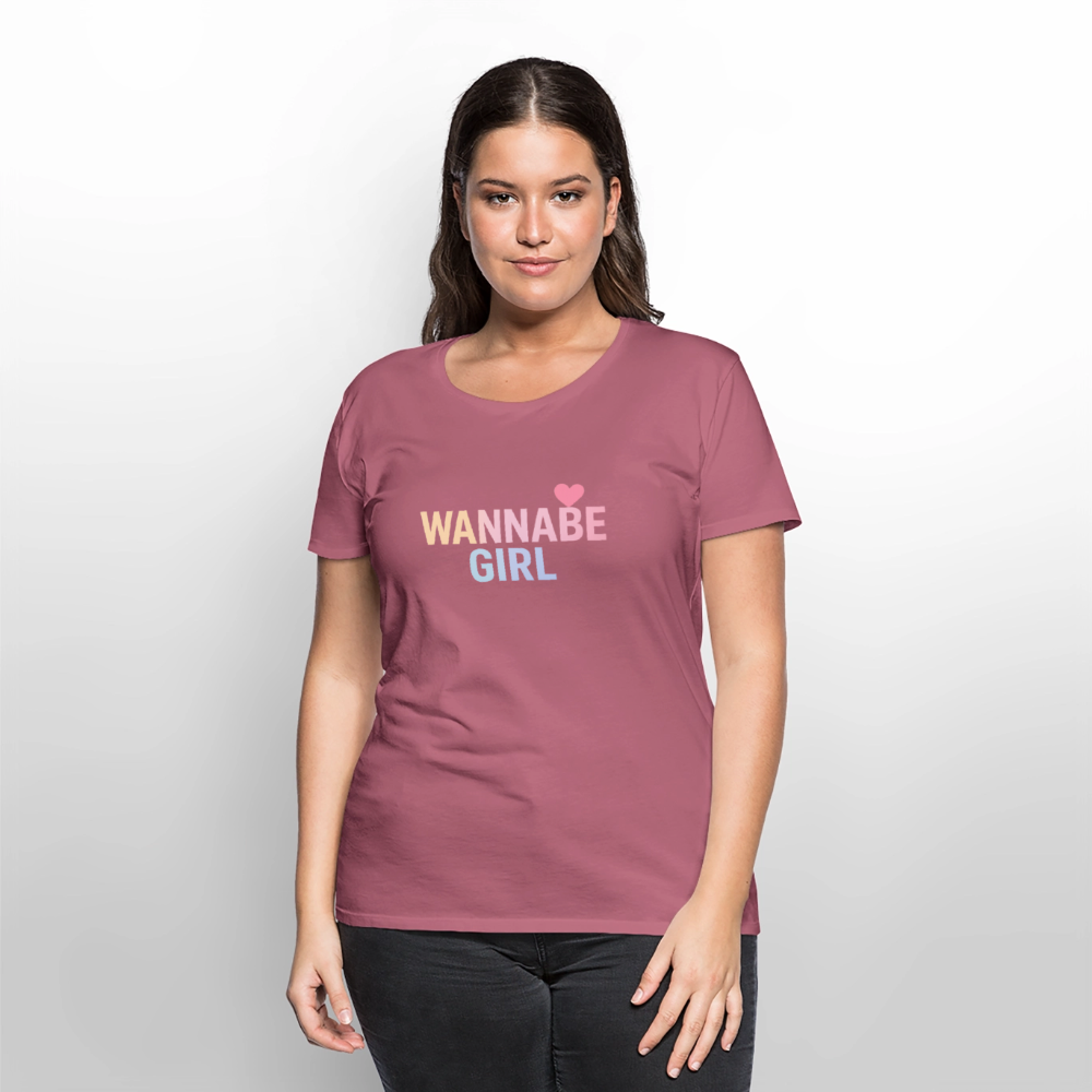 Frauen Premium T-Shirt "Wannabe Girl" - Mauve