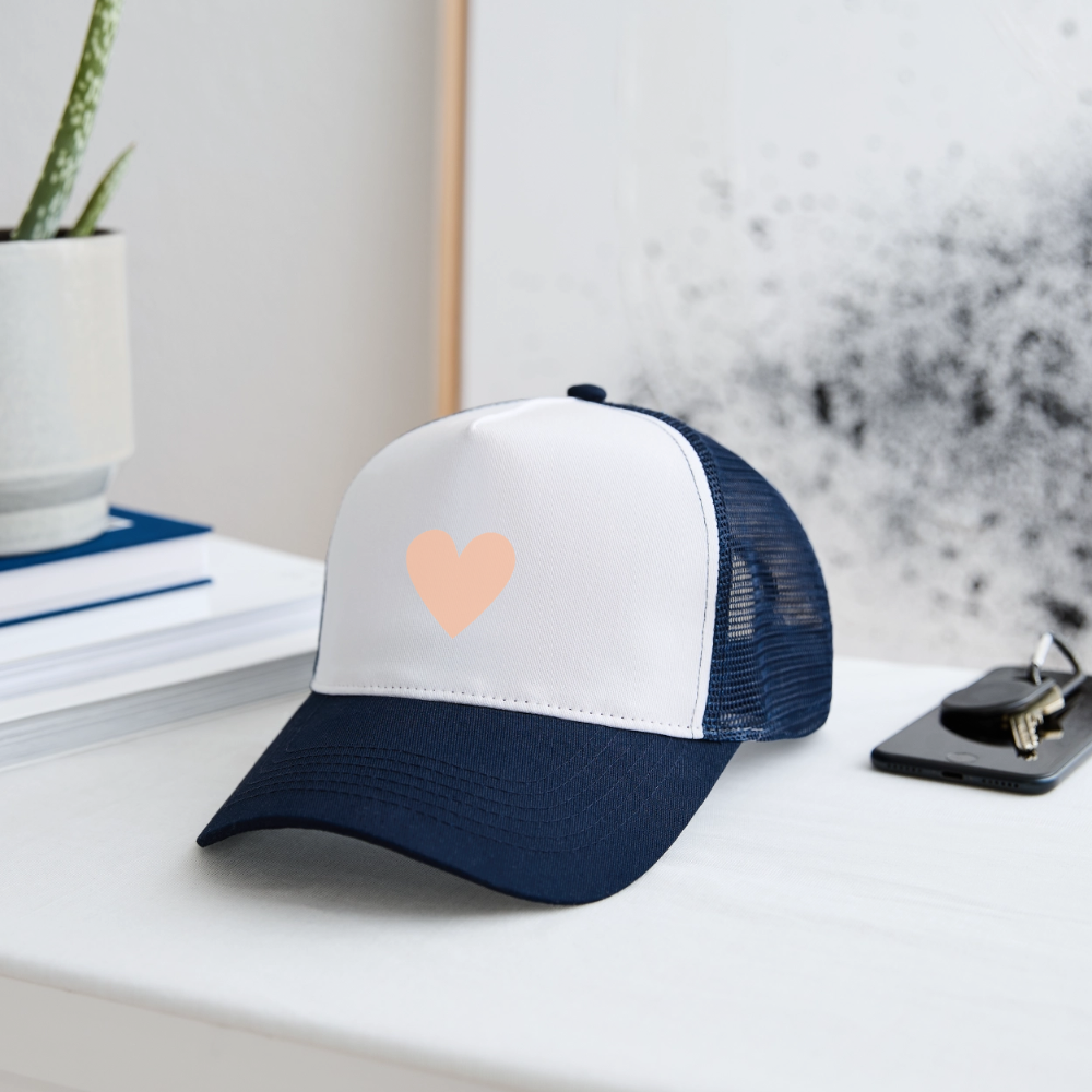 Cap "Herz" - Weiß/Navy