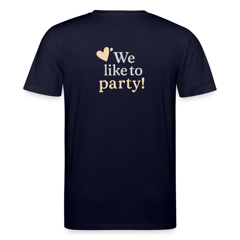 Unisex Bio-T-Shirt "We like to party!" - Navy