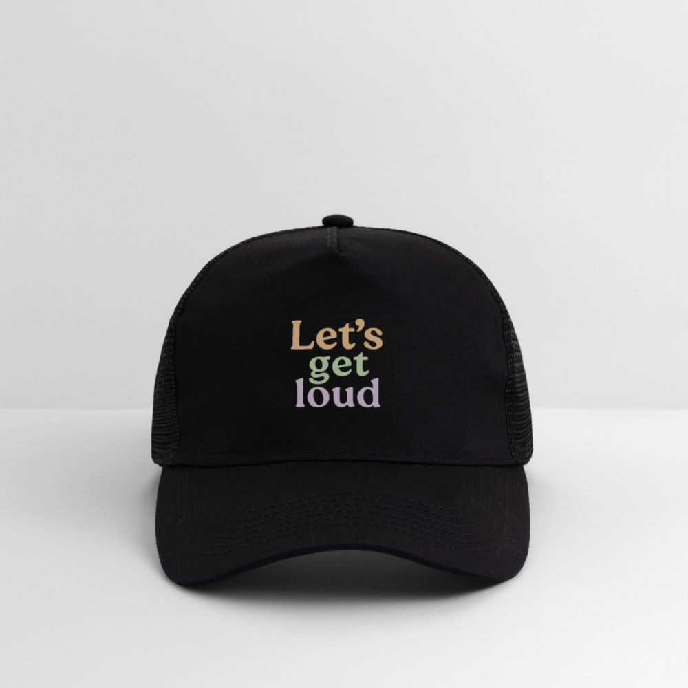 Cap  "Let's get loud" - Schwarz/Schwarz