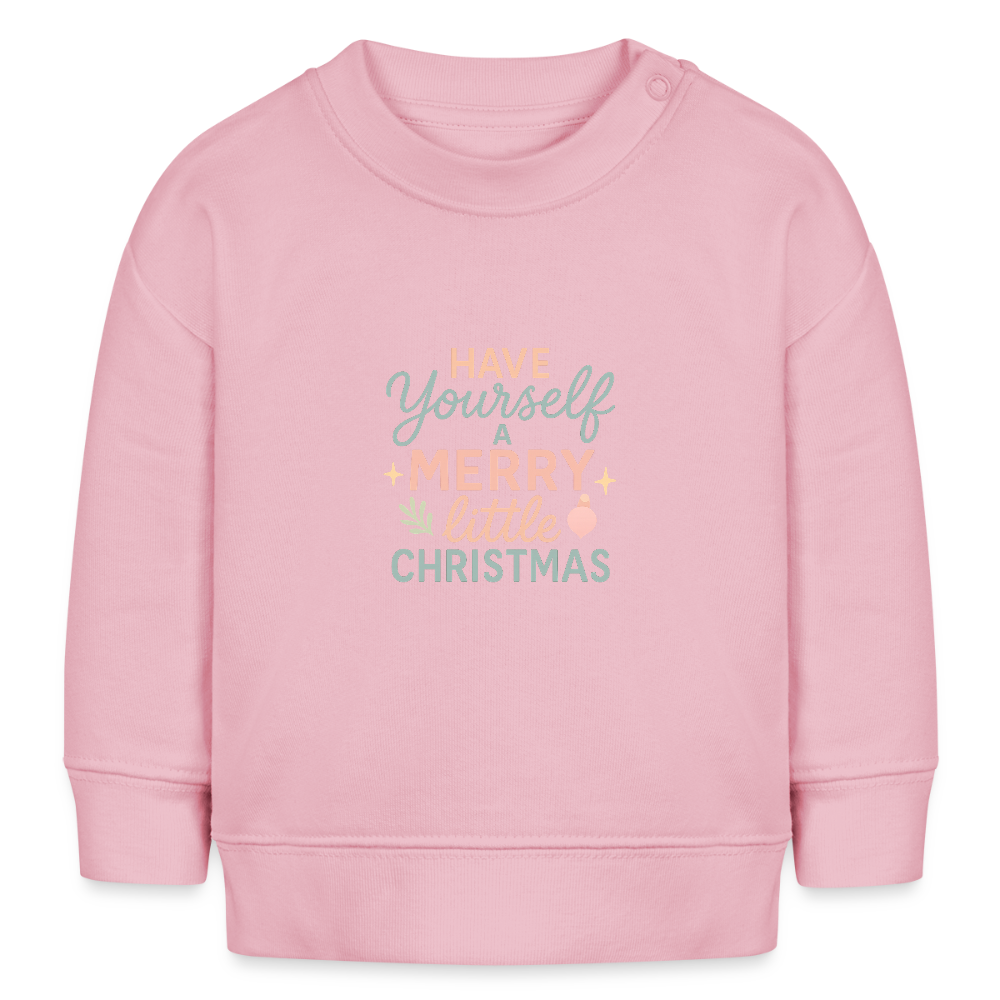 Bio-Sweatshirt "Have Yourself a Merry Little Christmas" - Hellrosa