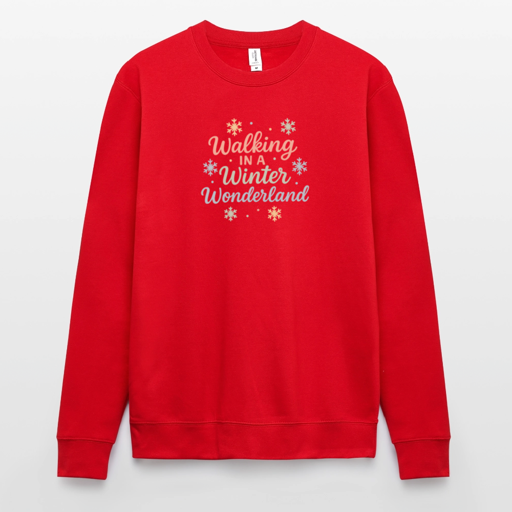 Unisex Pullover "Winter Wonderland" - Rot