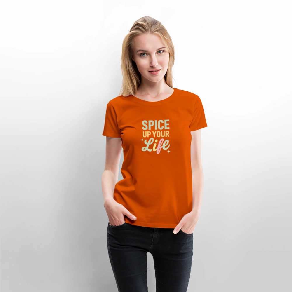 Frauen Premium T-Shirt "spice up your life" - Orange 