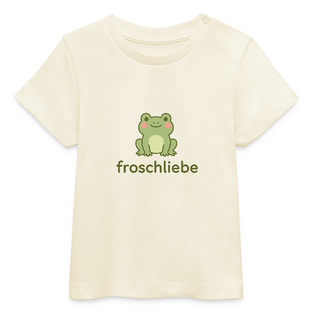 Baby Bio-T-Shirt "Frosch" - Weißgrau