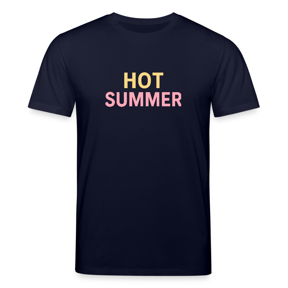 Unisex Bio-T-Shirt "hot summer" - Navy