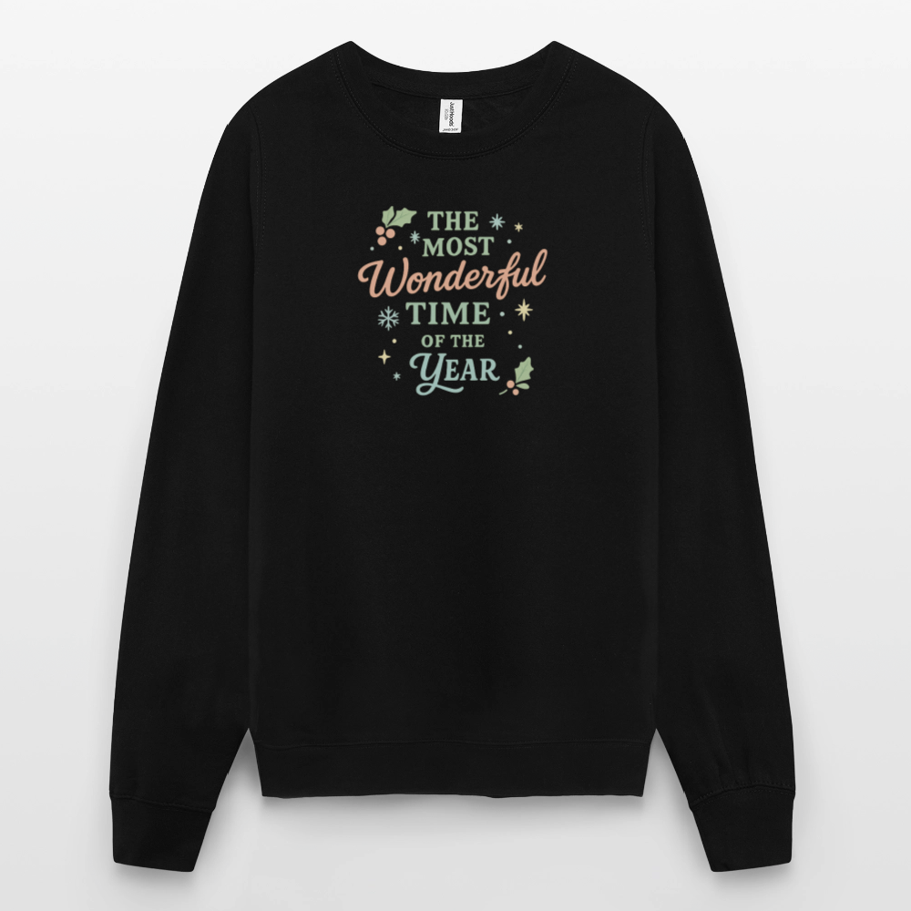 Unisex Pullover "The Most Wonderful Time" - Schwarz