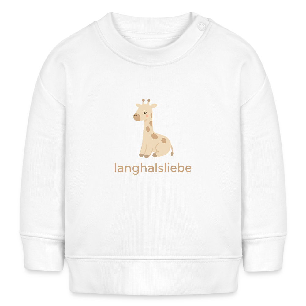 Bio-Sweatshirt "Giraffe" - Weiß