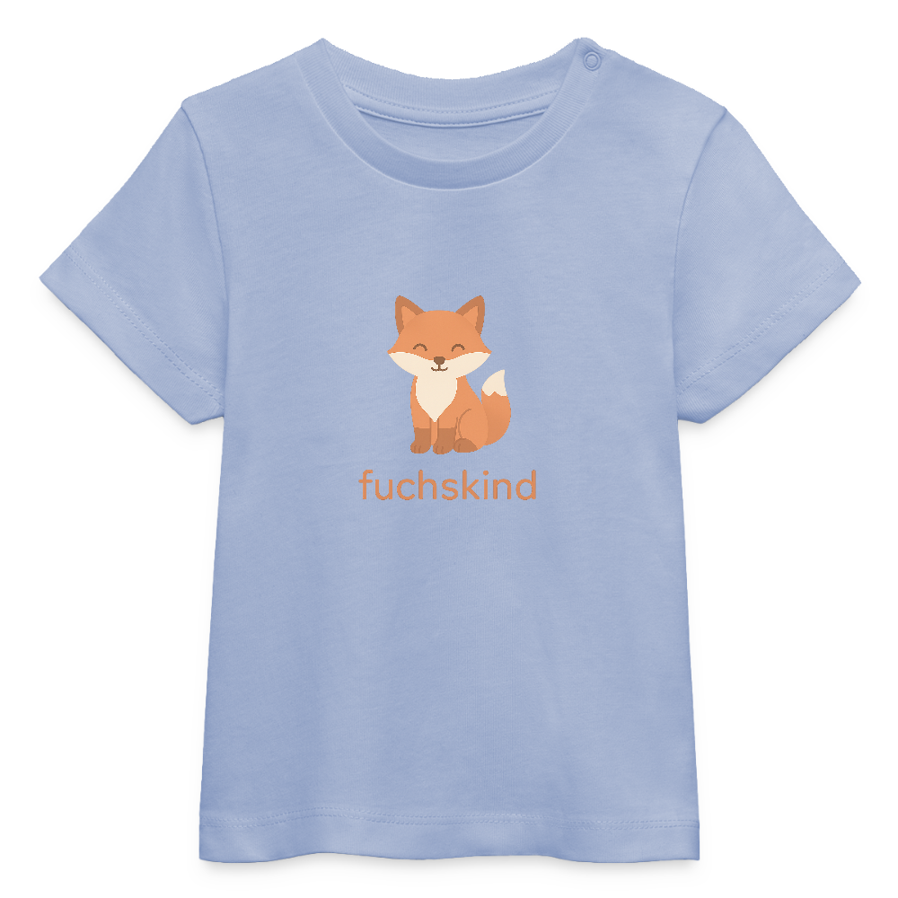 Baby Bio-T-Shirt "Fuchs" - Sky