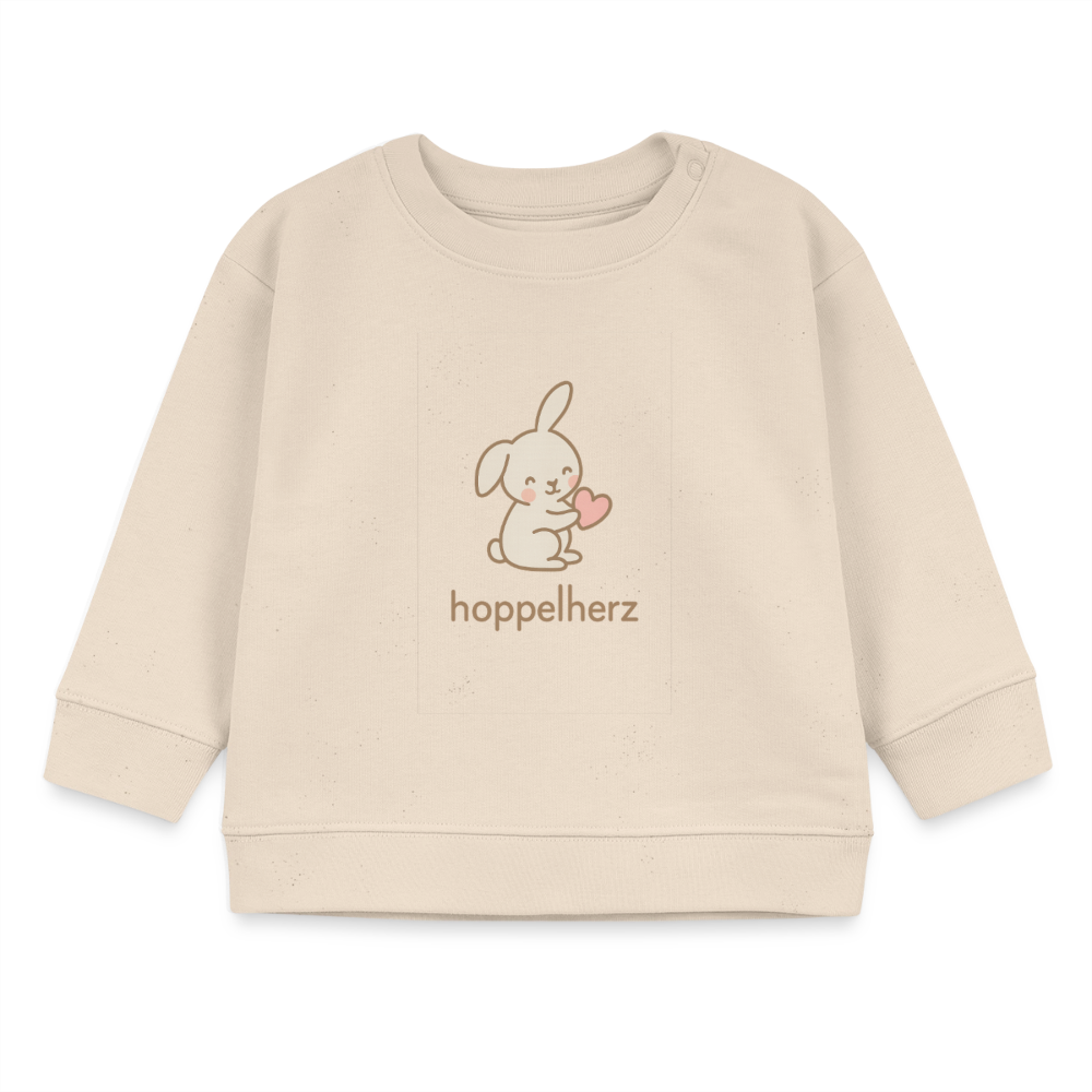 Bio-Sweatshirt "Hase" - Weißgrau