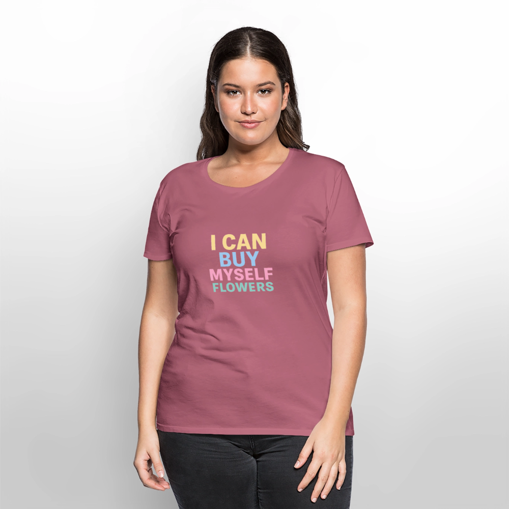 Frauen Premium T-Shirt "Flowers" - Mauve
