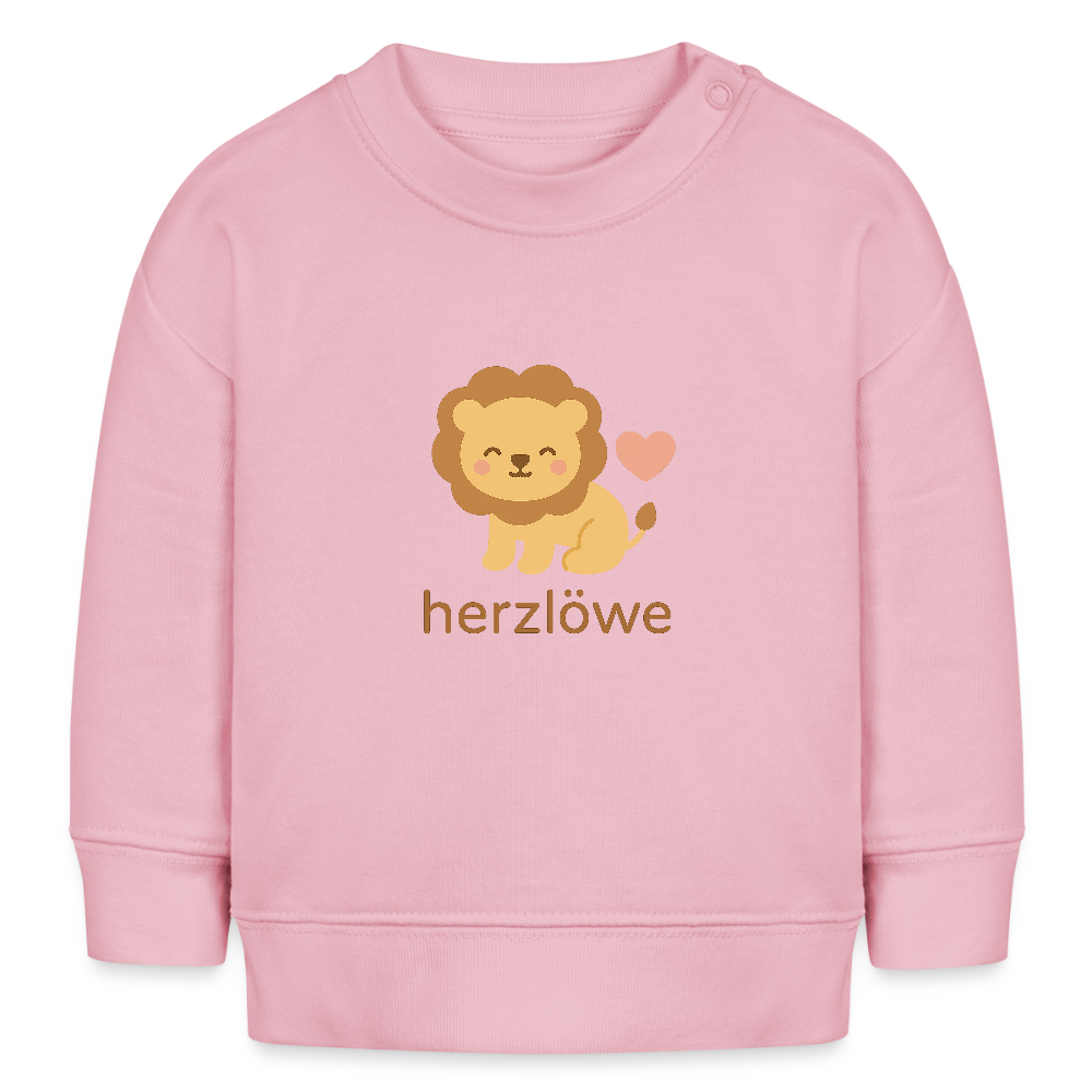 Bio-Sweatshirt "Löwe" - Hellrosa