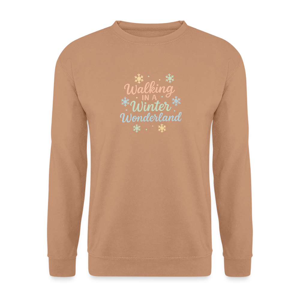 Unisex Pullover "Winter Wonderland" - Mocca