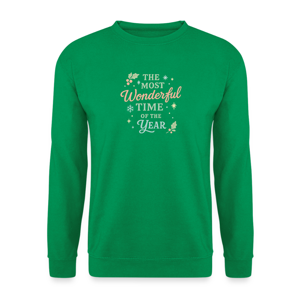 Unisex Pullover "The Most Wonderful Time" - Kelly Green