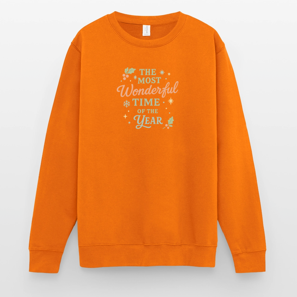 Unisex Pullover "The Most Wonderful Time" - Orange