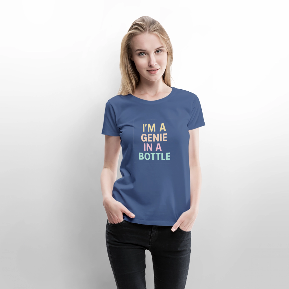 Frauen Premium T-Shirt "genie in a bottle" - Taubenblau