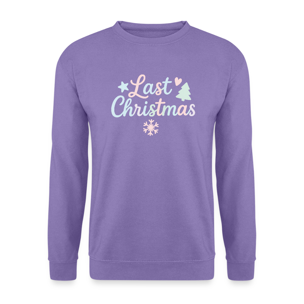 Unisex Pullover "Last Christmas" - Lavendel