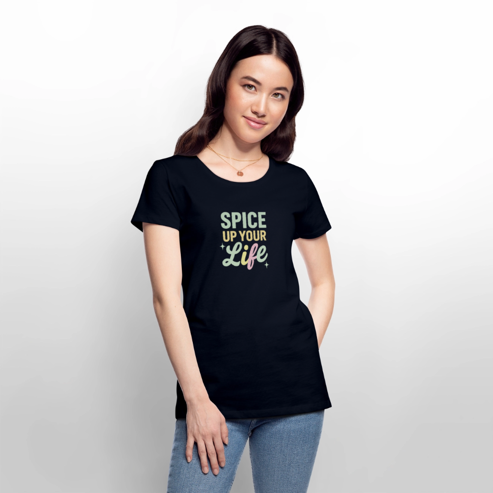 Frauen Premium T-Shirt "spice up your life" - Navy